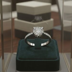 Moissanite .8 CT Engagement Ring